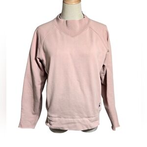 Kit And Ace Blush Pink High Neck Sweatshirt